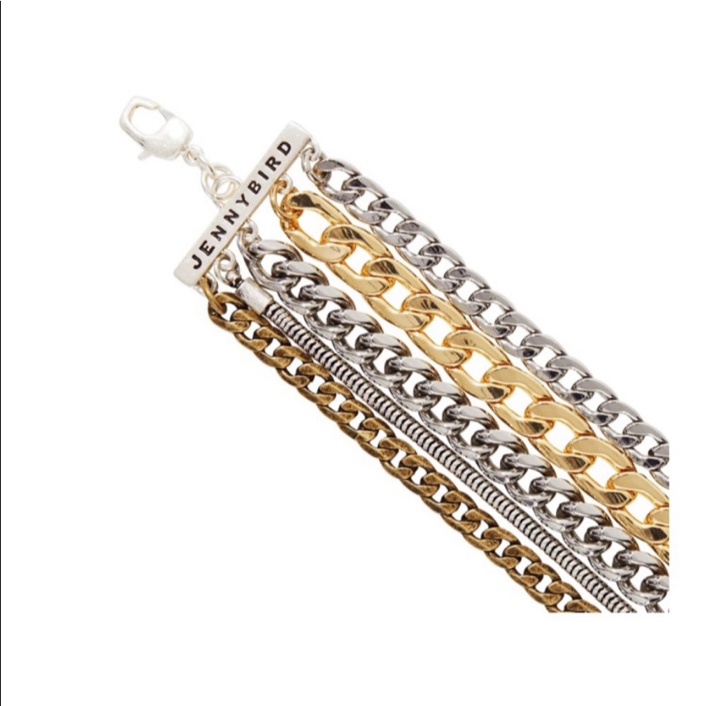 Jenny Bird Austin Cuff Layered Chain Bracelet
